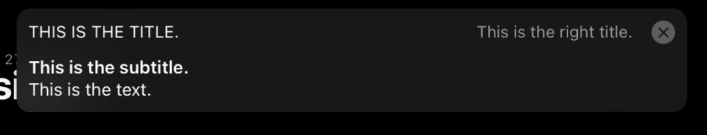 notification